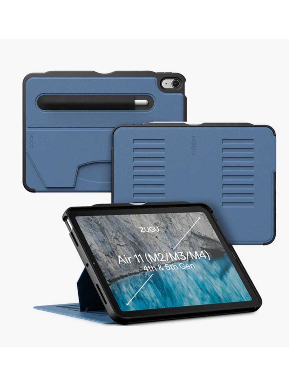 NWT Zugu SLATE BLUE iPad Air 11" (M2, M3, M4), iPad Air 10.9" (4th/5th Gen)